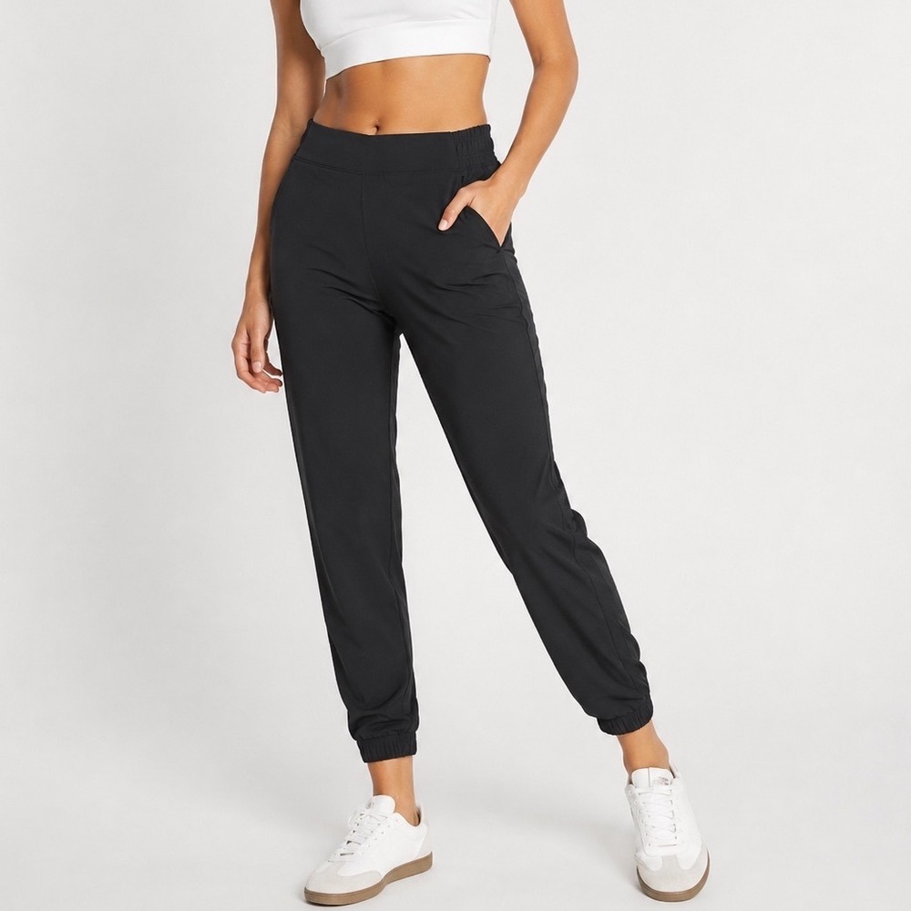 Athleta Brooklyn Lined Jogger Women's 0 Black Pocket Travel Athleisure Comfy